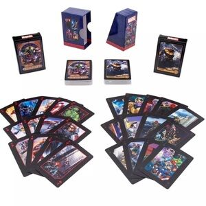 DISNEY MARVEL Heroes and Villains Playing Cards – 2-Pack Card Deck NEW